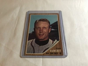 1962 Topps Baseball John DeMerit #4 Ex+ - Picture 1 of 2