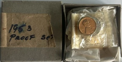 Juego de prueba de 5 monedas 1953 de Estados Unidos como nuevo - caja original Foto 1 de 4