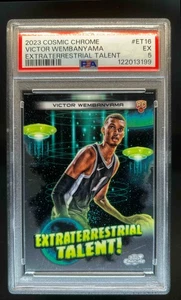 2023-24 Topps Cosmic Chrome Victor Wembanyama ET Talent Rookie RC #ET-16 PSA 5 - Bild 1 von 2