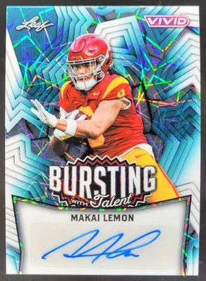2025 Leaf Vivid Makai Lemon Bursting With Talent Auto Lava Teal /10 #TA-ML1 MS7 - Image 1 of 4