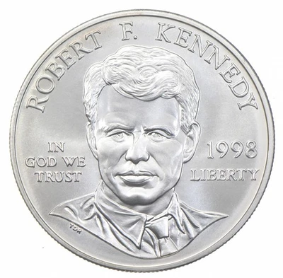 1998-S Unc Robert F Kennedy Commemorative Silver Dollar $1 *9717 - Image 1 of 3