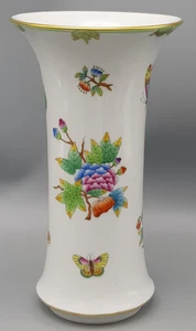 HEREND Hungary QUEEN VICTORIA Trompeten VASE Ø ca.12cm/ca.21,5cm hoch TOP - Bild 1 von 9