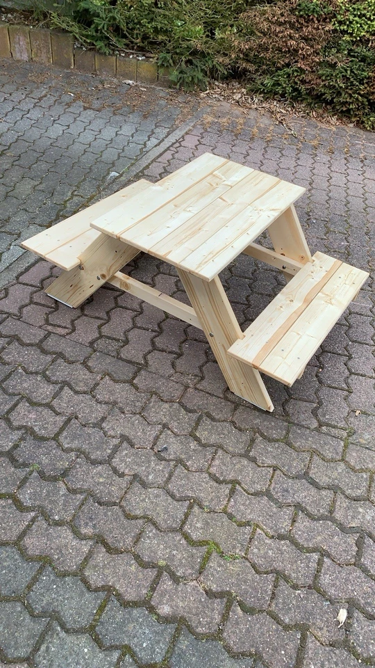 Sitzbank Holz für Garten, Naturbelassen, mit Deckel und Truhe - Bild 1 von 1
