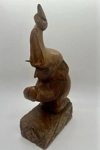 Antiker sehr detaillierter geschnitzter Elefant aus Holz Deko Kunst Made in Thailand - Bild 1 von 16