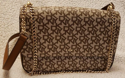 DKNY Medium Flap Bag Crossbody  & Chain Straps - Image 1 of 4