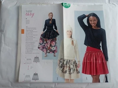 6724 PATRON BURDA style  jupe    34 AU 44 - Photo 1/3