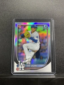 2025 Bowman Chrome Roki Sasaki #12b Red Redemption Rookie Dodgers - Picture 1 of 2