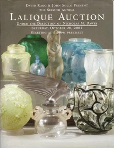 RARE - RAGO LALIQUE SCENT PERFUME BOTTLE GLASS VASE Auction Catalog 2001 - Imagen 1 de 1