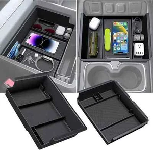 2 Center Console Organizer for Chevy Silverado/GMC Sierra 14-18 1500/2500/3500HD - Picture 1 of 8