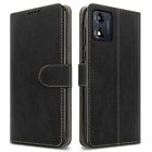 For Motorola Moto E13 Case Slim Leather Wallet Stand Phone Cover + Screen Glass