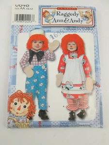 Raggedy Ann Andy Costume Simplicity 0648 Toddler Sz 1/2 - 2 Pattern Uncut - Picture 1 of 4
