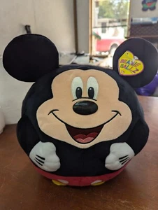 Disney Ty Mickey Mouse Gorro Ballz Peluche 13.5" Grande Redondo 2013 Nuevo con Etiquetas - Imagen 1 de 8