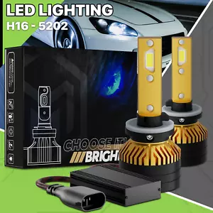 2x H27W/2 881 6500K LED Headlight Bulb High/Low Beam Fog Lighting DRL w/Cool Fan - Picture 1 of 12