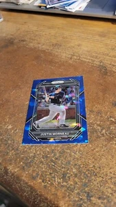 2023 Panini Prizm Baseball Blue Cracked Ice Prizm Justin Morneau #253 - Picture 1 of 2