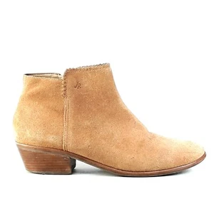 Jack Rogers Bailee Womens Tan Suede Zipper Side Ankle Booties Shoes Size 9.5M - Picture 1 of 10