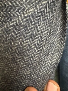 Dark Navy Tiny Herringbone 3 yards (request a swatch!) - Picture 1 of 1