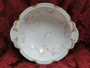 Haviland (Limoges) Schleiger 247d, Pale Pink Flowers: Round Serving Bowl, 10" - Picture 1 of 5