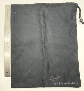 Greg Norman Black Drawstring Golf Shoe Bag - Picture 1 of 3