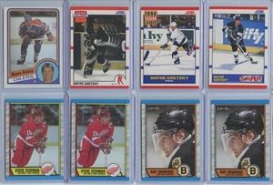 1980's & 1990's 8 Card Group Lot Inc. Gretzky (x4), Yzerman (x2), Bourque (x2) - Picture 1 of 2