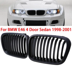 Nieren Grill Kühlergrill Schwarz Glanz für BMW 3er E46 Limo Touring 1998-2001 AF - Picture 1 of 6