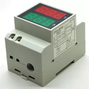 80-300 V 0,1-99,9 A Dual Display Schiene D52-2042 AC Digital Spannungs Voltmeter - Bild 1 von 7