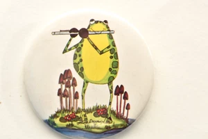 1970s Anthropomorphic Frog w/ Flute-Jean O Donovan-Clef House Music Boutique NYC - Picture 1 of 2