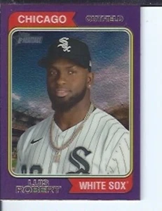 Luis Robert 2023 Topps Heritage Purple Chrome Refractor - Picture 1 of 1