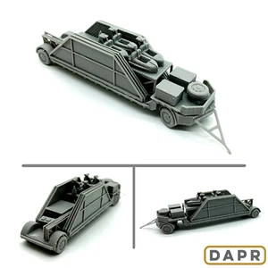DAPR - OO Gauge Model Railway Building Kit - Fairground Jets Ride Lorry Trailer - Picture 1 of 5