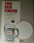 1981 Stag Beer Forever Shows Stag Beer Stein Cardboard Old Store Display U129