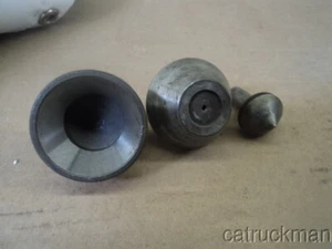 Tres puntas de repuesto diferentes, centro vivo, con vástagos cónicos Morse #1 - Imagen 1 de 3