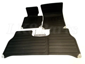 Land Rover Range HSE 03-06 Floor Mats Rubber Kit EAH000271PMA VPLMS0681 Genuine - Picture 1 of 6