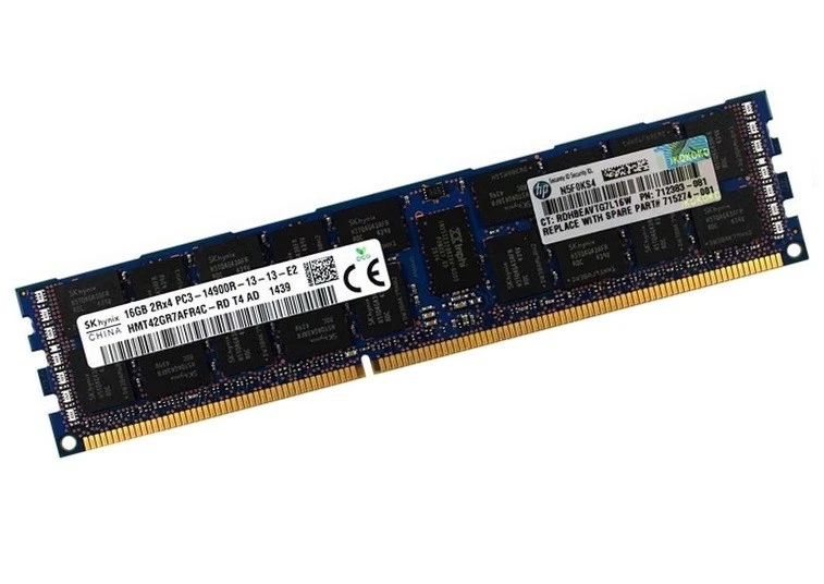 HP 16GB 715274-001 712383-081 708641-B21 ECC REG RAM PC3-14900R f. Gen8 ProLiant - Bild 1 von 1