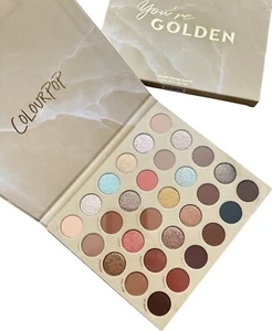 ColourPop YOU'RE GOLDEN Eyeshadow Palette Mega Matte Metallic Semi-Sparkle - Picture 1 of 1