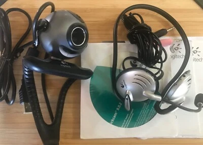 Logitech Webcam + Headset QuickCam Pro 5000 USB 2.0 V-UAX16 Flexible Base - Image 1 of 4