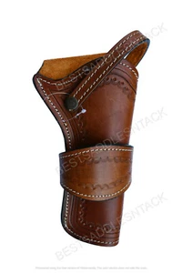 REVOLVER HOLSTER WESTERN GUN COVER PISTOL HOLSTERS LEATHER SINGLE ACTION COVERS - Picture 1 of 13