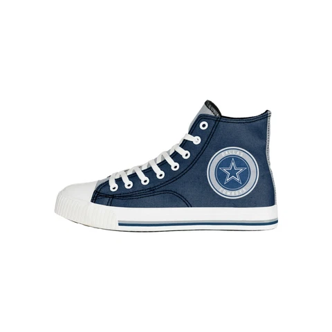 Dallas Cowboys 2021 NFL Men's High Top Canvas SNEAKERS FREE SHIP Cover