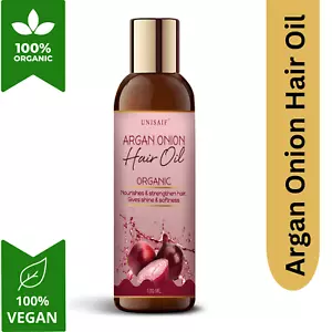 Unisaif Argan Onion Oil for Hair Growth Oil 100% Pure for Hair Loss Dry & Damage - Picture 1 of 6