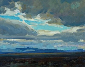 Maynard Dixon Approaching Storm Coast Range California Canvas Print 16 x 20 - Picture 1 of 5