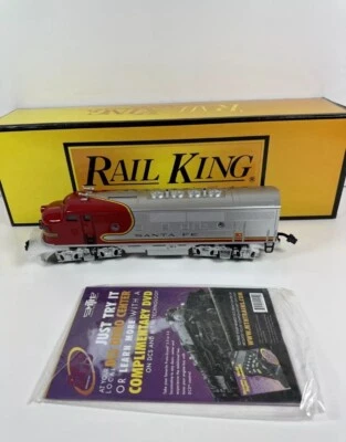 NOS MTH Rail King 30-2921-3  O - 27 3 Rail Santa Fe F3 Diesel A Unit Non Powered - Image 1 of 4