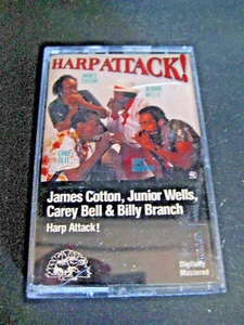 HARP ATTACK! Audio Cassette James Colton, Jr. Wells, Carey Bell & Billy Branch - Picture 1 of 1