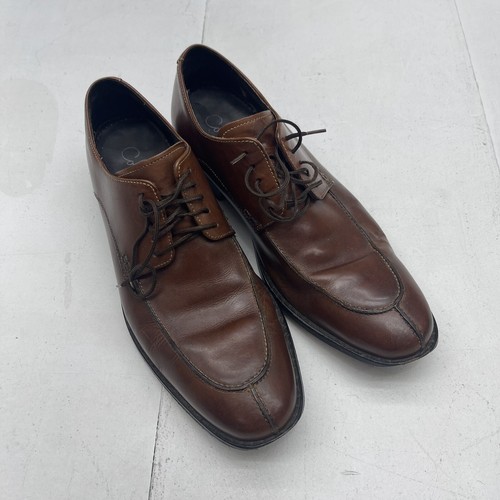 NIKE Cole Haan Air Lenox Split Toe Leather Oxford Dress Shoes Brown Mens Size 9.5