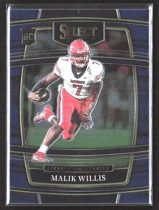 Selecciones del draft Panini Select 2022 #2 Malik Willis radiocontrol azul casi nuevo/como nuevo - Imagen 1 de 2