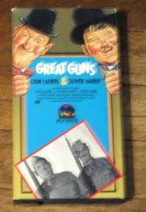 VHS LAUREL & HARDY FEATURE FILM GREAT GUNS - Bild 1 von 1