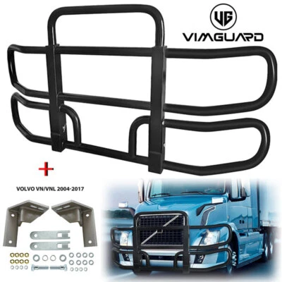 Big Heavy Deer Guard WITH Brackets For Volvo VN/VNL 2004-2017 Semi Truck Bumper Foto 1 de 4