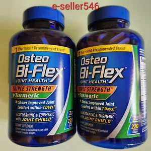2 Pack Osteo Bi-Flex Joint Health Triple Strength + Turmeric 440 tablet exp 2/28 - Picture 1 of 3