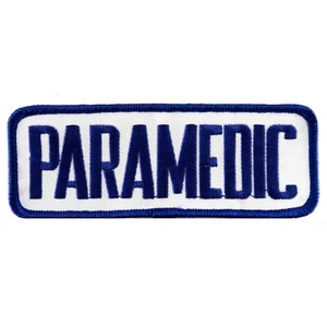 SANITÄTER ÄRMEL PATCH Star of Life Krankenwagen Rettungssanitäter/EMS BESTICKT AUFBÜGLER RETTUNG - Bild 1 von 4