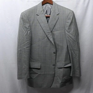 Murano 43R | 44R Green Gray Check 2 Button Blazer Suit Jacket Sport Coat - Picture 1 of 10