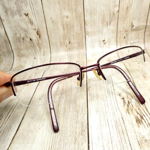 Kirkland Signature Red Burgundy Metal Half-Rim Eyeglass FRAMES Sabino 53-17-140 - Picture 1 of 16
