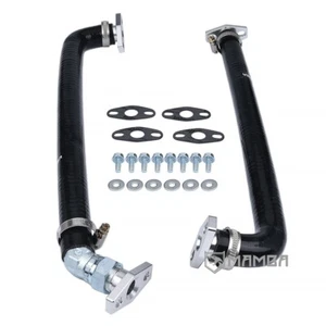 MAMBA turbo oil return drain line hose Dodge Stealth GTO 6G72T Twin TD04 FKM - Picture 1 of 5