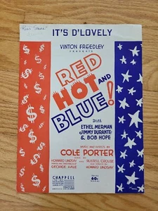 Vintage Noten IT'S DE-LOVELY Cole Porter 1936 Red Hot and Blue! Chappell - Bild 1 von 9